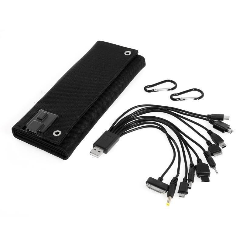 50 Вт складная солнечная панель USB солнечная батарея для путешествий на природе кемпинг походы портативный внешний аккумулятор солнечное зарядное устройство аккумулятор для мобильного телефона