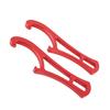 2PCS Firefighting Mini Spanners Lightweight Portable Aluminum Alloy Firefighter Wrench Set Red