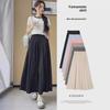Женская юбка миди в стиле Ямамото с высокой талией - Летняя легкая, драпирующаяся и очень длинная (2024) Юбка на резинке
