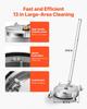 41.9 cm Pressure Washer Surface Cleaner with Wheels, Stainless Steel, Power Washer Attachment for Concrete, Patio, Driveway, Floor & Undercarriage,