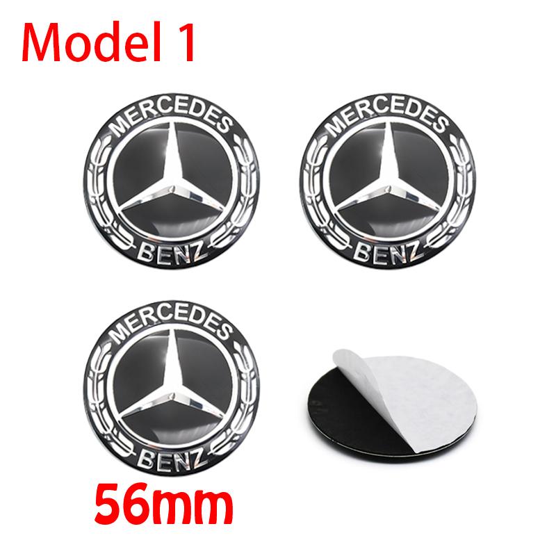 For Benz u104Pcs 56mm 60mm 65mm Car Wheel Stickers Center Hub Cap Car Emblem Badge Decal For Mercedes Benz AMG W204 W205 W210 W211 W212 W213