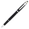 Продвинутая перьевая ручка Gullor Jinhao 163 Executive Черная и Серебристая 18KGP Средний наконечник