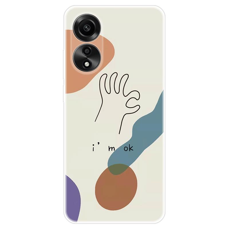 Для OPPO A58 A 58 4G чехол Мягкая силиконовая задняя крышка Мультяшный чехол для телефона Разнообразие