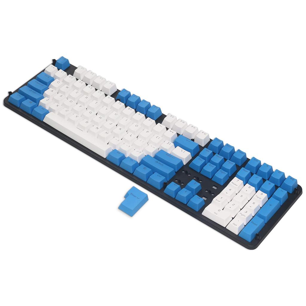 Happy Balls PBT Keycap Backlit Setting Double Shot Cherry MX Keycap Fit 87 108 104 MX Switch Mechanical Keyboard Blue White Combo /