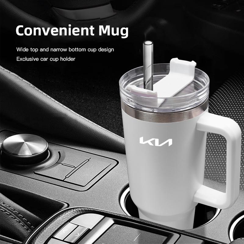 1200ML Large Capacity Stainless Steel Car Insulated Mug For KIA K5 K9 Sorento Ceed Sportage Carnival Stinger Forte Niro Cadenza zpjm80