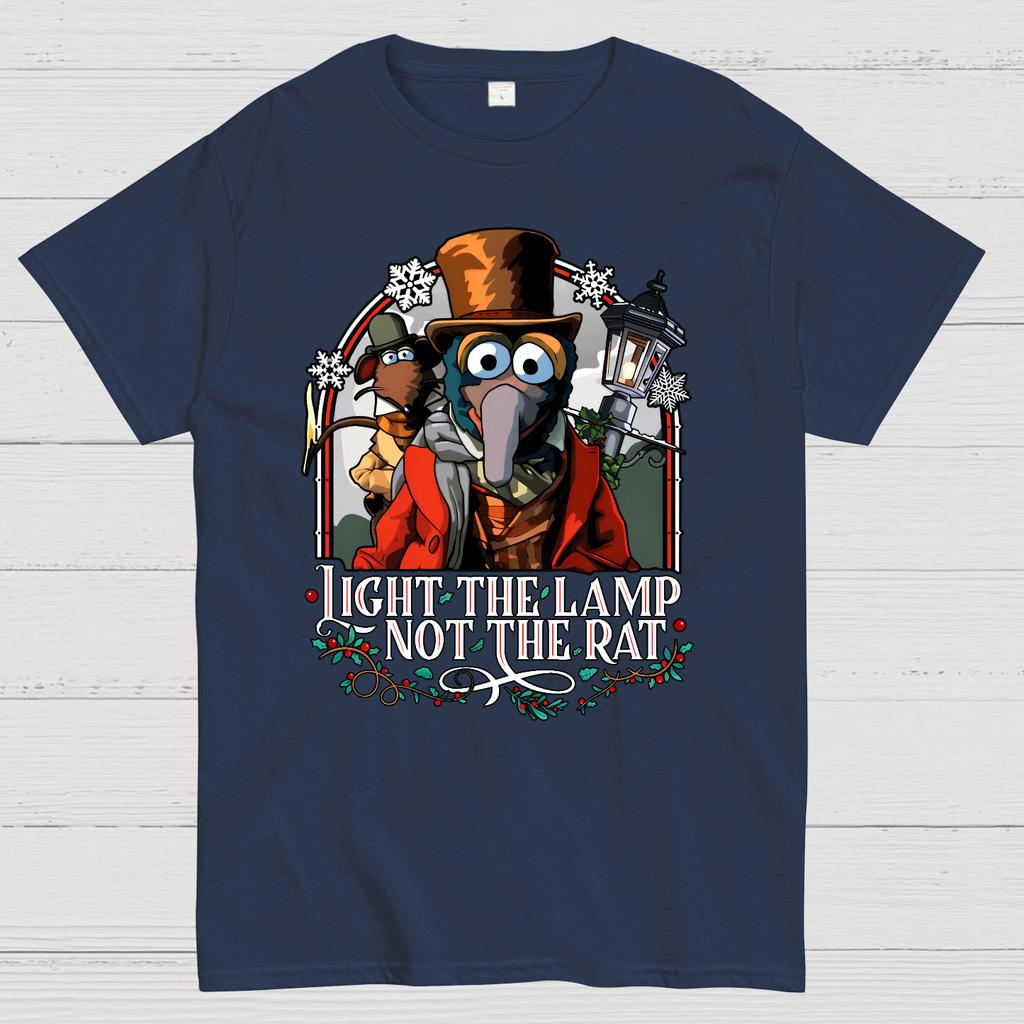 Crazy Monster Christmas Carol - Light the Lamp Not the Rat Magnet Cotton Summer Casual Cool Loose T-Shirt