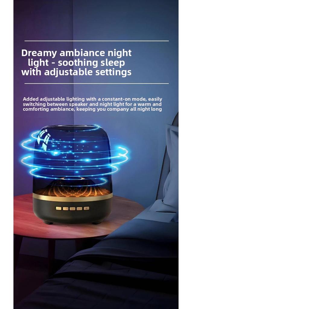 Transparent Bluetooth Speaker, Harman Crystal Style Subwoofer, RGB Atmosphere Lamp, Wireless Stereo Audio for Home