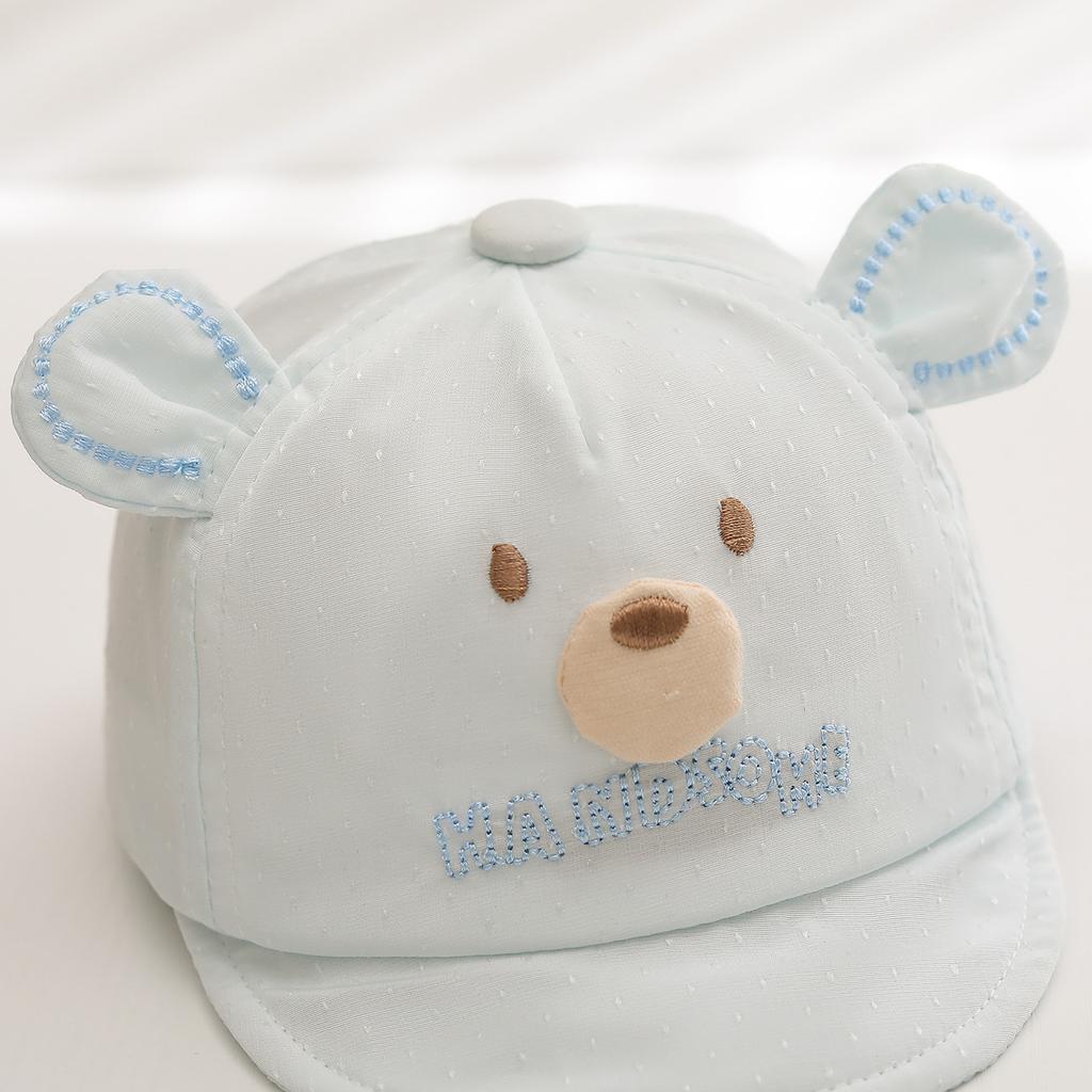 Baby Mesh Baseball Cap 6-36 Months Cute Cartoon Sun Hat Breathable Thin Visor UV Protection for Toddler Boys and Girls