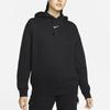 Nike Спортивный повседневный пуловер с флисовой толстовкой с капюшоном для женщин, черный DJ7669-010