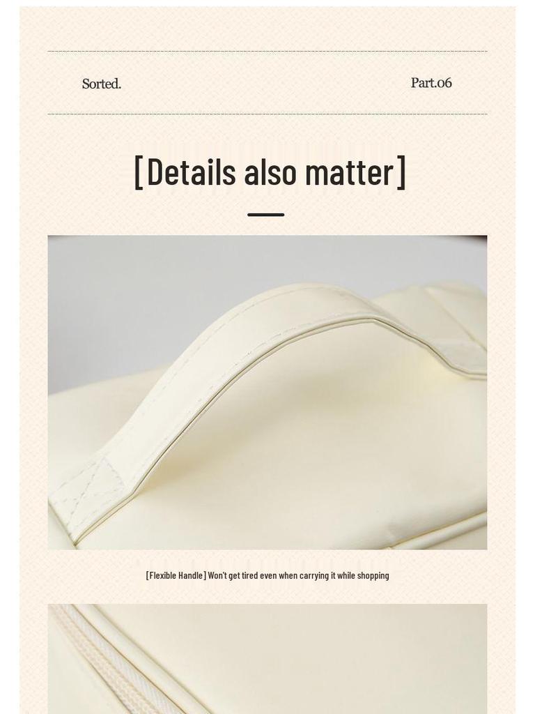 Large Capacity Portable Travel Makeup and Toiletries Bag for Students