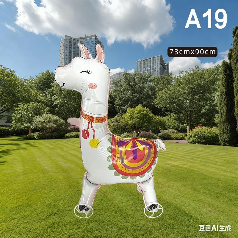 4D Мультяшные Фольгированные Шары Слон Стоячий Ходячий Шарик с Колесом для Украшения Детской Вечеринки по случаю Дня Рождения, Детского Праздника