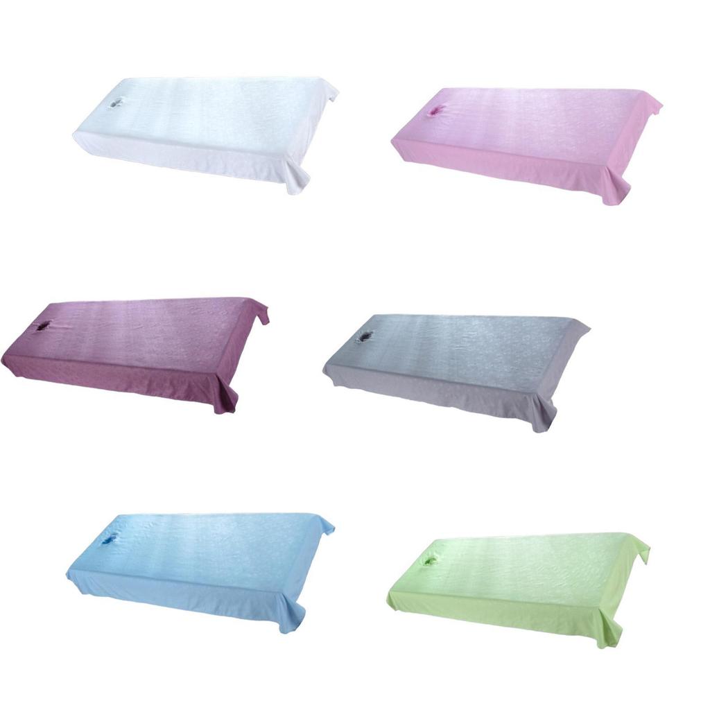 Beauty Bed Sheet with Hole Polyester Reusable Massage Bed Cover Tools Accessories for Beauty Massage Couch Salon Table Hotel Men