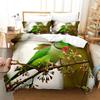 3D Printed White Parrot Bird Comfortable Duvet Quilt Cover Pillowcase Bedding Set Children Bedroom Decoration Home Textile