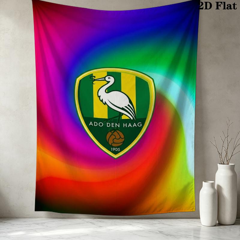 ADO Den Haag Wall Tapestry Aesthetic Wall Hanging Printed Fabric Blanket Decorative Tapestries for Bedroom Living Room Home Decor