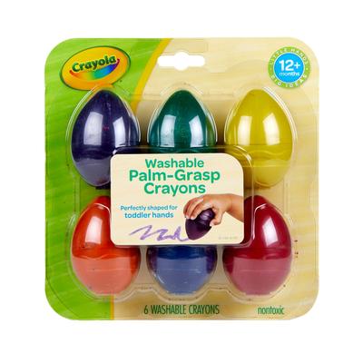 Мелки Crayola для детей от 1 до 6 лет, цвета смываются водой 811451 Оригинальный продукт В форме яйца,