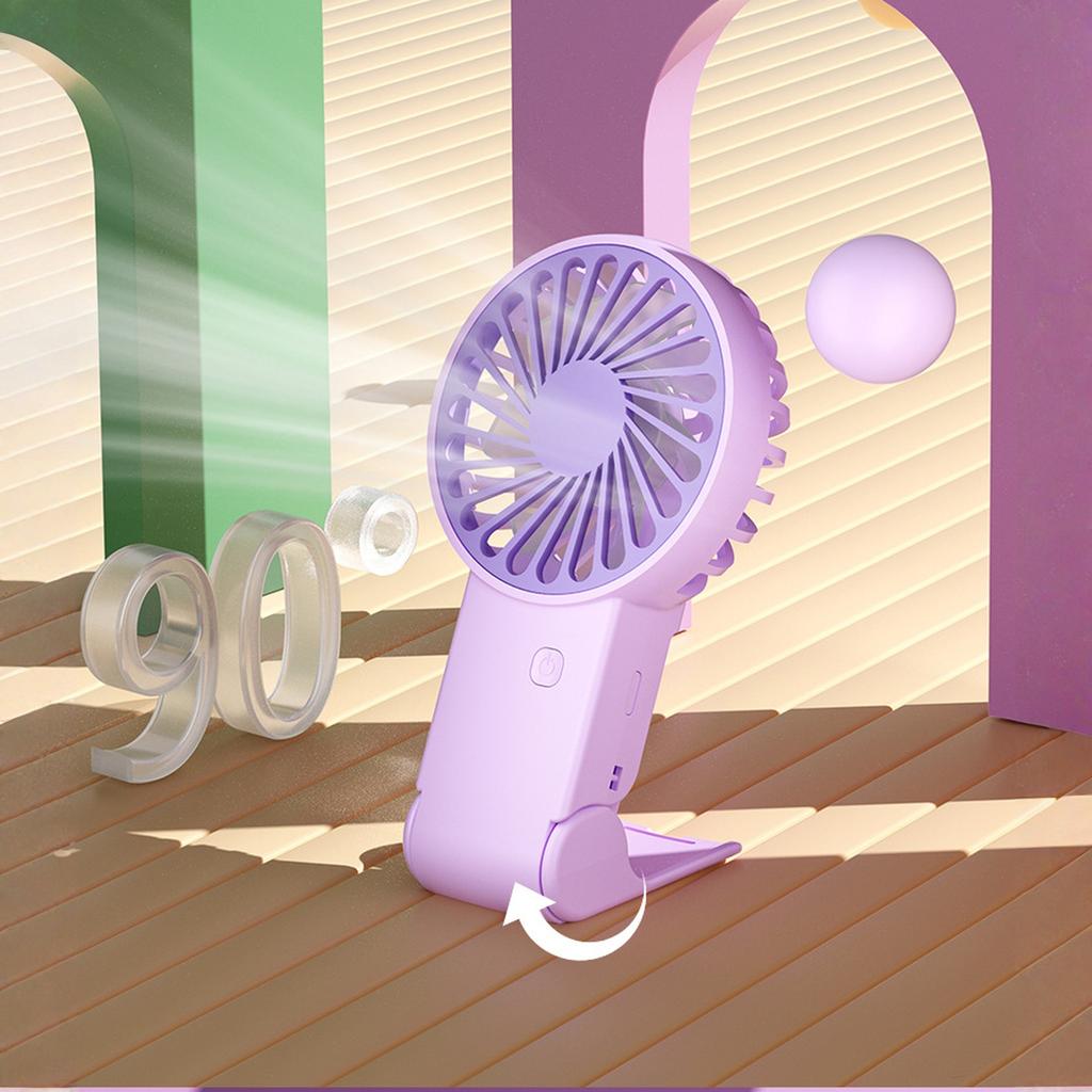 USB Rechargeable Foldable Handheld Fan - Fashion Desktop Outdoor Portable Fan