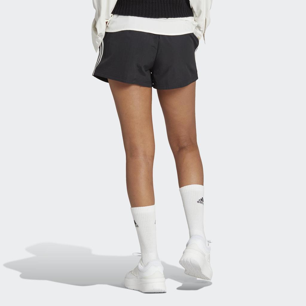 adidas Женские черные спортивные шорты для тренировок с тремя полосками HT3397