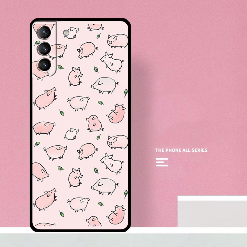 Милый розовый чехол-свинка для Samsung Galaxy S25 S26 Ultra S20 S21 S22 S23 S24 S10 Plus S25 FE Обложка Coque