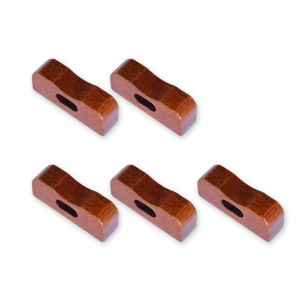 Wooden Chopstick Rest Set of Current Model J-kitchens Pillows, Lacquered, 5, 4x1.1cm,