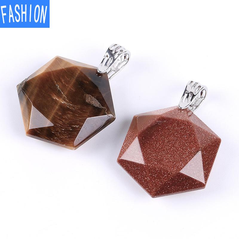 Звезда Давида срезанный угол натуральный полудрагоценный камень шестиконечная звезда иудаизм кристалл кулон ожерелье