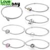 100 %925 Sterling Silver Genuine Moments Bracelet Sparkling Heart Clasp Poetic Blooms Wildflower Meadow Temperament