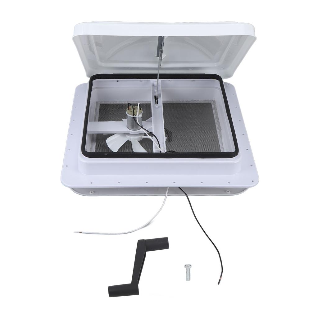 14-дюймовый вентиляционный люк на крышу автофургона, универсальный вентиляционный люк на крышу с реверсивным вентилятором 12 В для вентиляции автофургона