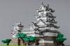 Kawada Nanoblock Himeji Castle Special Deluxe Edition, версия Metallic Silver. НБ-042А