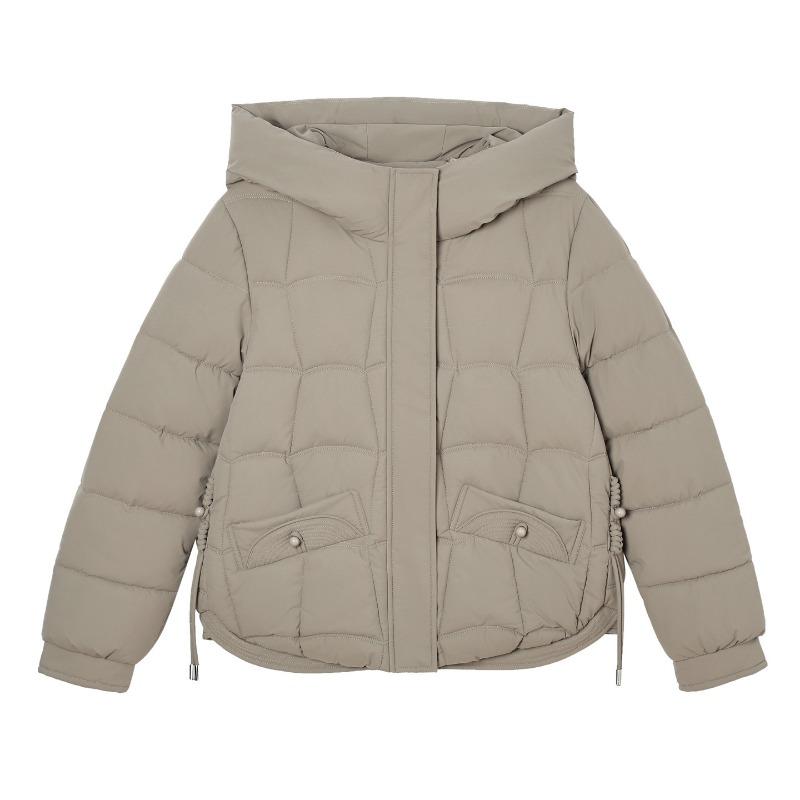 Зимняя новая хлопковая куртка женская с капюшоном универсальная модная простая хлопковая свободная хлопковая куртка