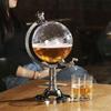 3.5L Wine Dispenser Club Party Accessory Globe Shape Dispenser Alcohol Drink Dispenser for Home for Wine Liquors Whiskey Drinks