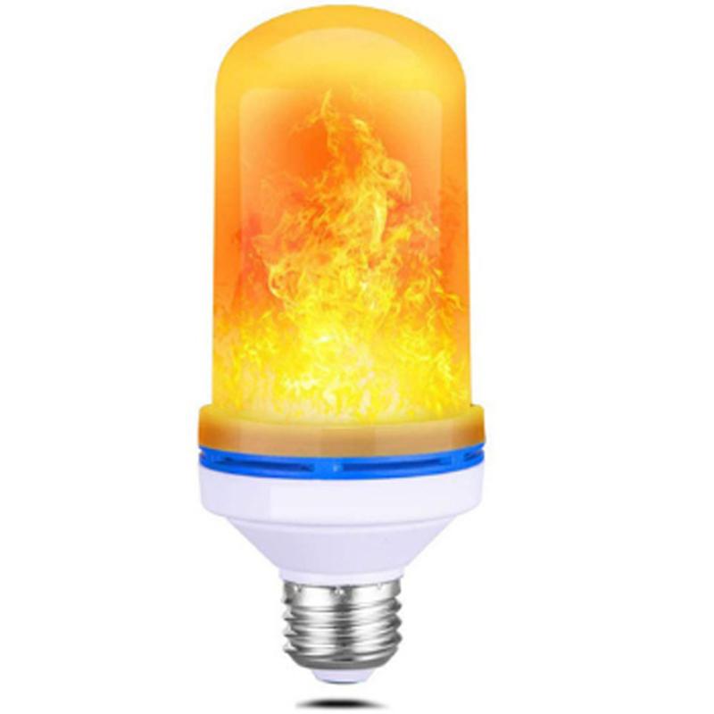 Новая светодиодная лампа E27 с мерцающим пламенем, имитирующая эффект горения огня, фестивальная вечеринка