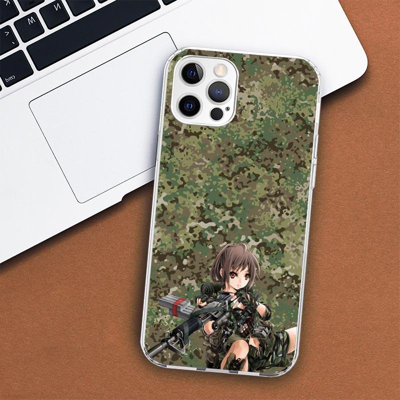 Камуфляжный чехол для телефона в стиле милитари для Apple iPhone 11 12 13 15 14 Pro 7 XR X XS Max 8 Plus + Mini SE, мягкий чехол с индивидуальным принтом