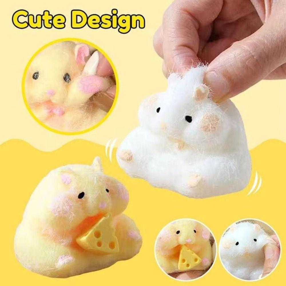 Kawaii Hamster Squishy Toy Slow-Rising Hamster Fidget Toys New Taba Squishy Toy