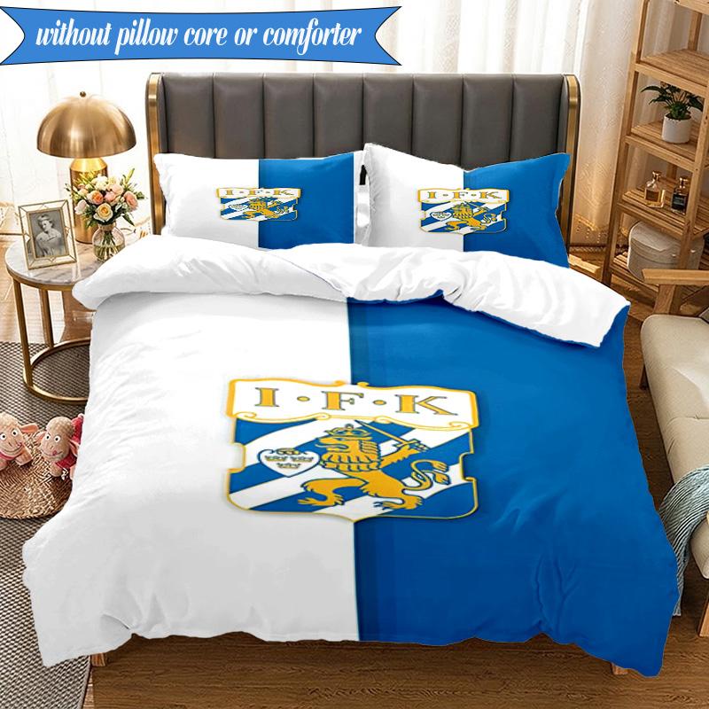 3PCS Ifk Lion Crest Emblem Bedding Set 2D Printing (Includes 1 Duvet Cover + 2 Pillowcases Coreless), Bedroom decor,Fan gift