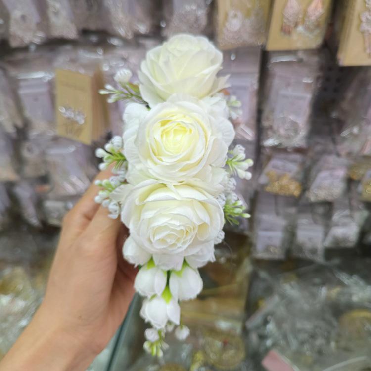 Юньнаньский этнический гребень для волос с головным украшением - Ручная работа, головной убор для тайского танца и аксессуар для выступления в фотостудии