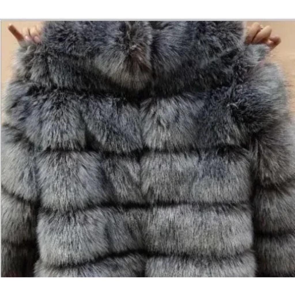 Women Autumn Winter Imitation Fox Fur Faux Fur Coat Women's Short Long Sleeve Fur Artificial Fur Coat