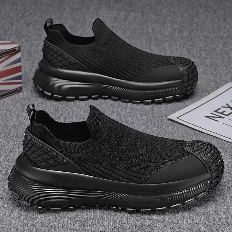 Летние дышащие тонкие спортивные сетчатые кроссовки fly-woven, кроссовки для бега на толстой подошве, обувь для увеличения роста
