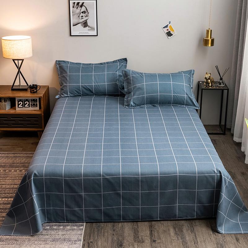 Bedsheet Four-piece Set, Pillowcase, Quilt Cover, Quilt Cover, Autumn Dormitory Washed Cotton Three-piece Set, Single Product Brushed