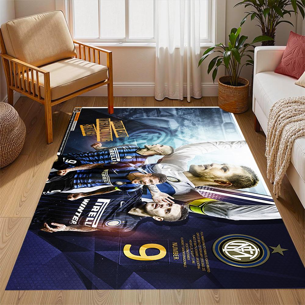 Inter Milan Star Icardi Carpet Design for Study room Living Rooms Hallway Dormitory Antislip Carpet Decorate Offices