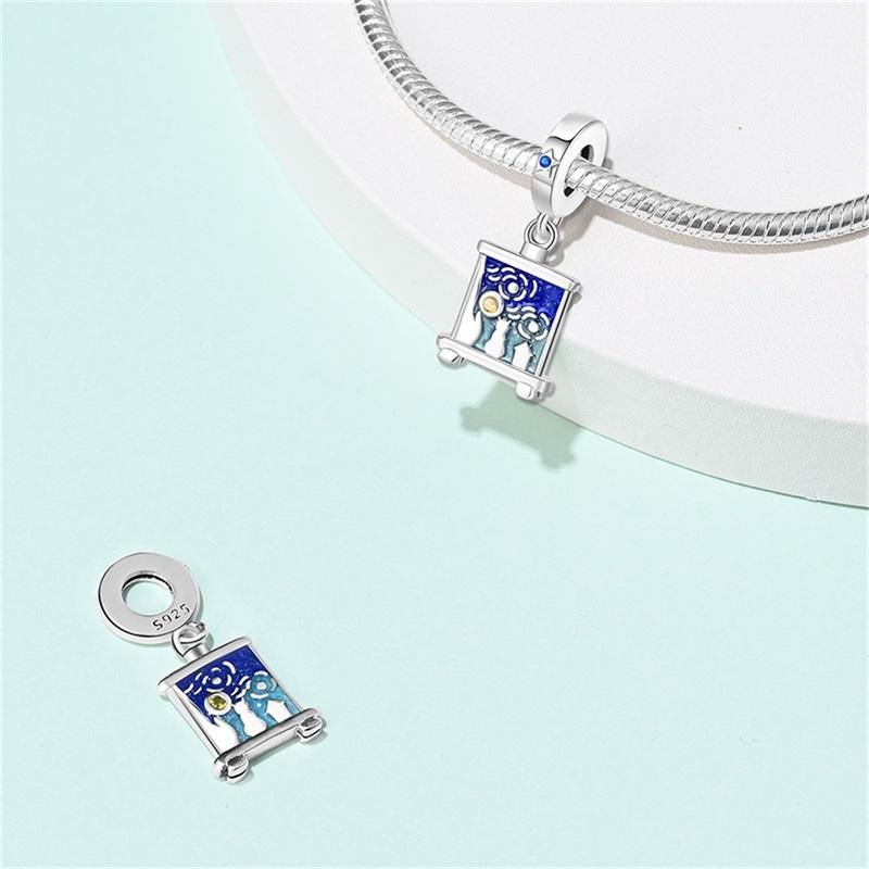 Шармы Медное Искусство Серия Музыкальная Тема Подвеска с Бусинами Для Оригинального Браслета 3 мм Ожерелье Женские Роскошные Изысканные Ювелирные Изделия Подарок