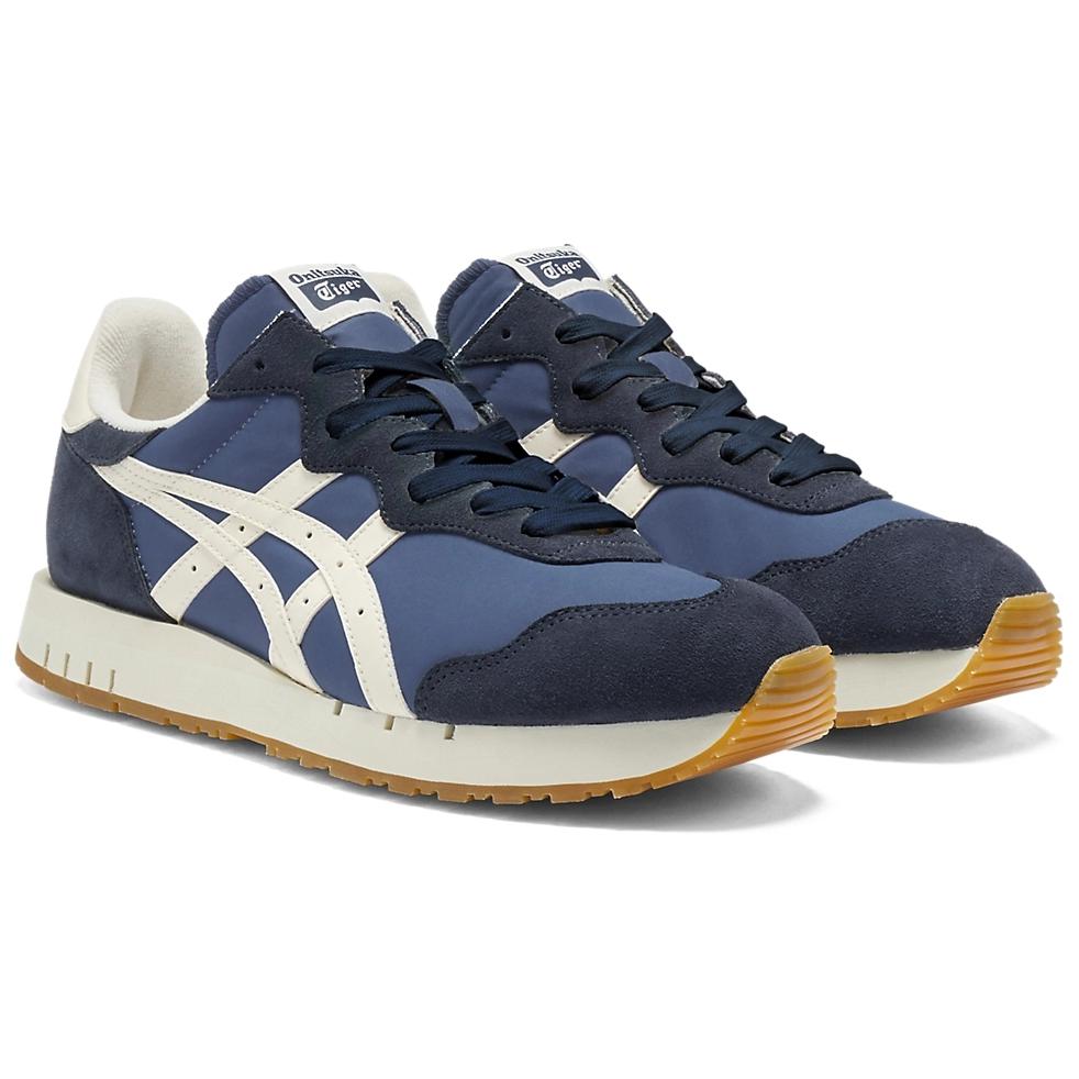 ONITSUKA TIGER X Caliber Нескользящие Износостойкие Низкие Повседневные Кроссовки Унисекс Морской Синий 1183C289-400