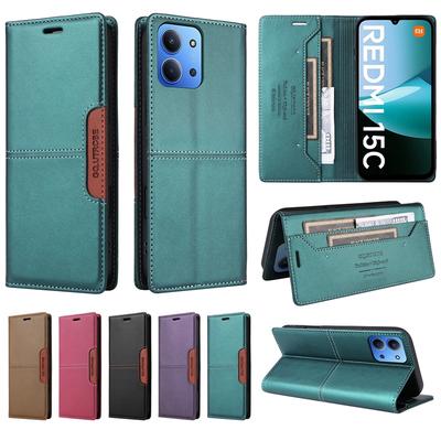 Для Xiaomi Redmi 15C Чехол Книжка Кожаный Чехол для Телефона на Для Xiomi 15C Xiaomi Redmi 15c Магнитная Обложка Кошелек Держатель для Карт Etui Funda