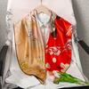 Spring and Autumn Thin Silk Scarf Women's Mulberry Silk 90 Square Scarf Versatile Fashion Shirt with Shawl Silk Scarf