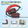 EarFun K1 Suitable for x Kids' Headphones, Wired, School, Classes, Travel, Music, Movies, etc. (Black Red)