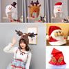 Elk Cap Snowman Christmas Cartoon Animals Festival Decorate Party Gift Winter