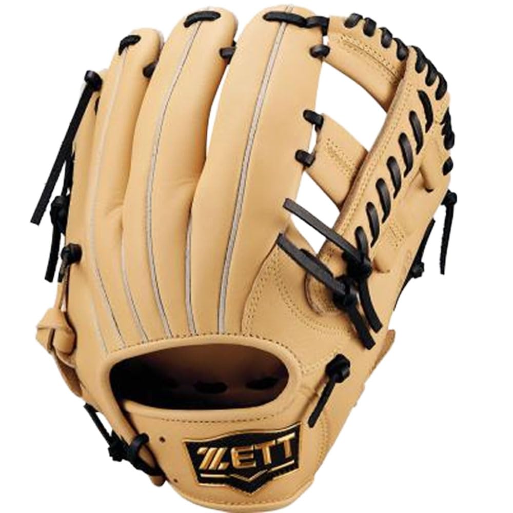 ZETT Soft Steer Baseball Pastel Size 4 All-Around Glove, B/Black (3219), (BRGB35520F)