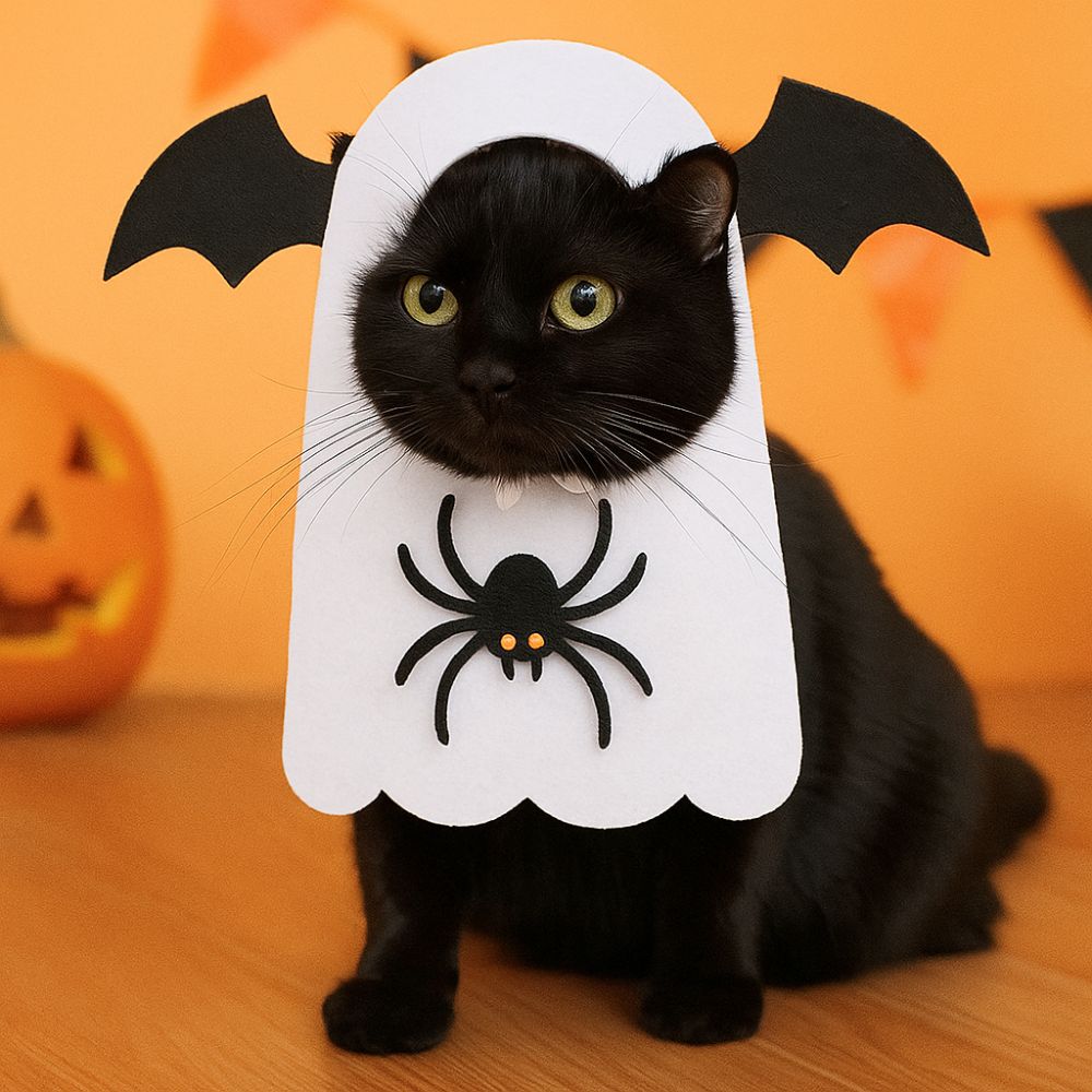 Felt Pet Cosplay Clothes Pumpkin Spider Halloween Cat Headgear  Halloween Party