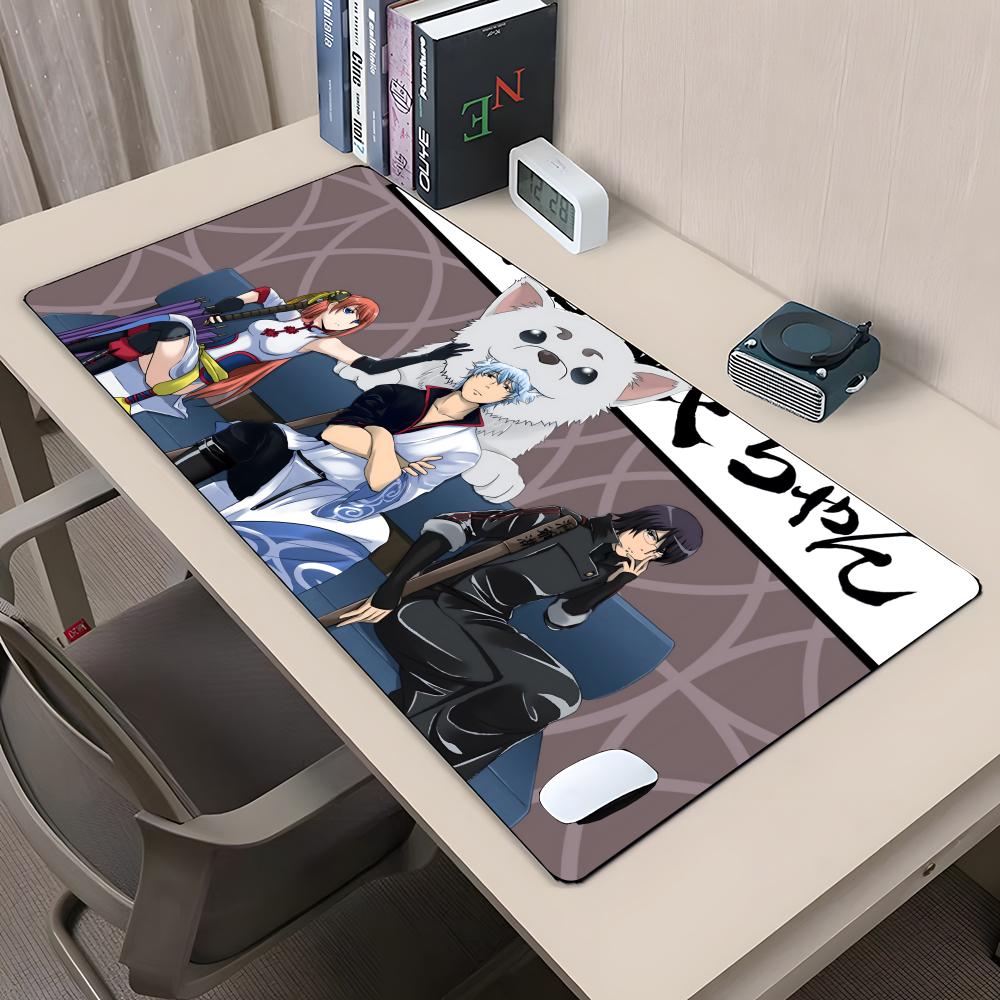 Игровой коврик для мыши Gintama, резиновый, противоскользящий, для клавиатуры, 40x90 см, коврик для мыши, игровые аксессуары, XXL, офисный коврик для компьютера