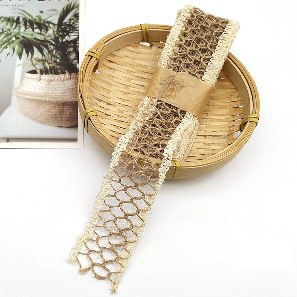 Woven DIY Scrapbook Home Ornament Lace Wedding Party Supplies Burlap Roll Jute Ribbon Hemp Rope