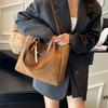 Versatile Commuter Large-capacity Suede Bag Autumn and Winter New Retro Women's Shoulder Bag Lightweight Tote Bag