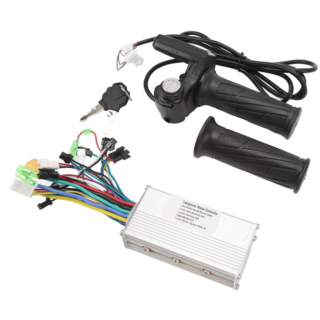 Комплект контроллера для электровелосипеда 36 В 48 В 500 Вт 28 А Синусоидальный 3 режима Бесколлекторный контроллер Панель 805 Ручка газа с поворотной ручкой Велосипед